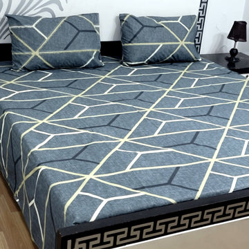 Sherwaan | 3D Crystal cotton single Bed Bedsheets